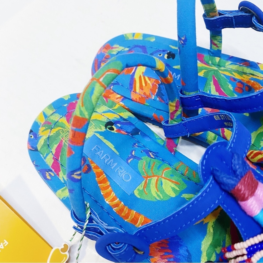 Farm Rio - Blue Printed Sandals - Picture 5 of 6